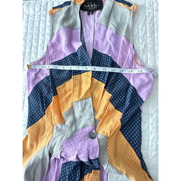 Nicole Miller Collection Sleeveless Patchwork Midi Dress, S - Picture 7 of 9